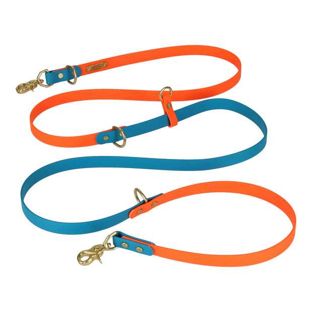 CONVERTIBLE  BRASS LEASH - 2 COLORS