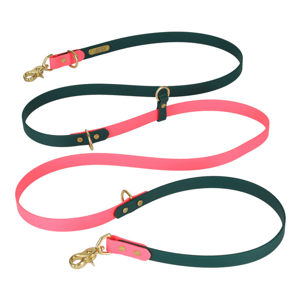 CONVERTIBLE  BRASS LEASH - 2 COLORS